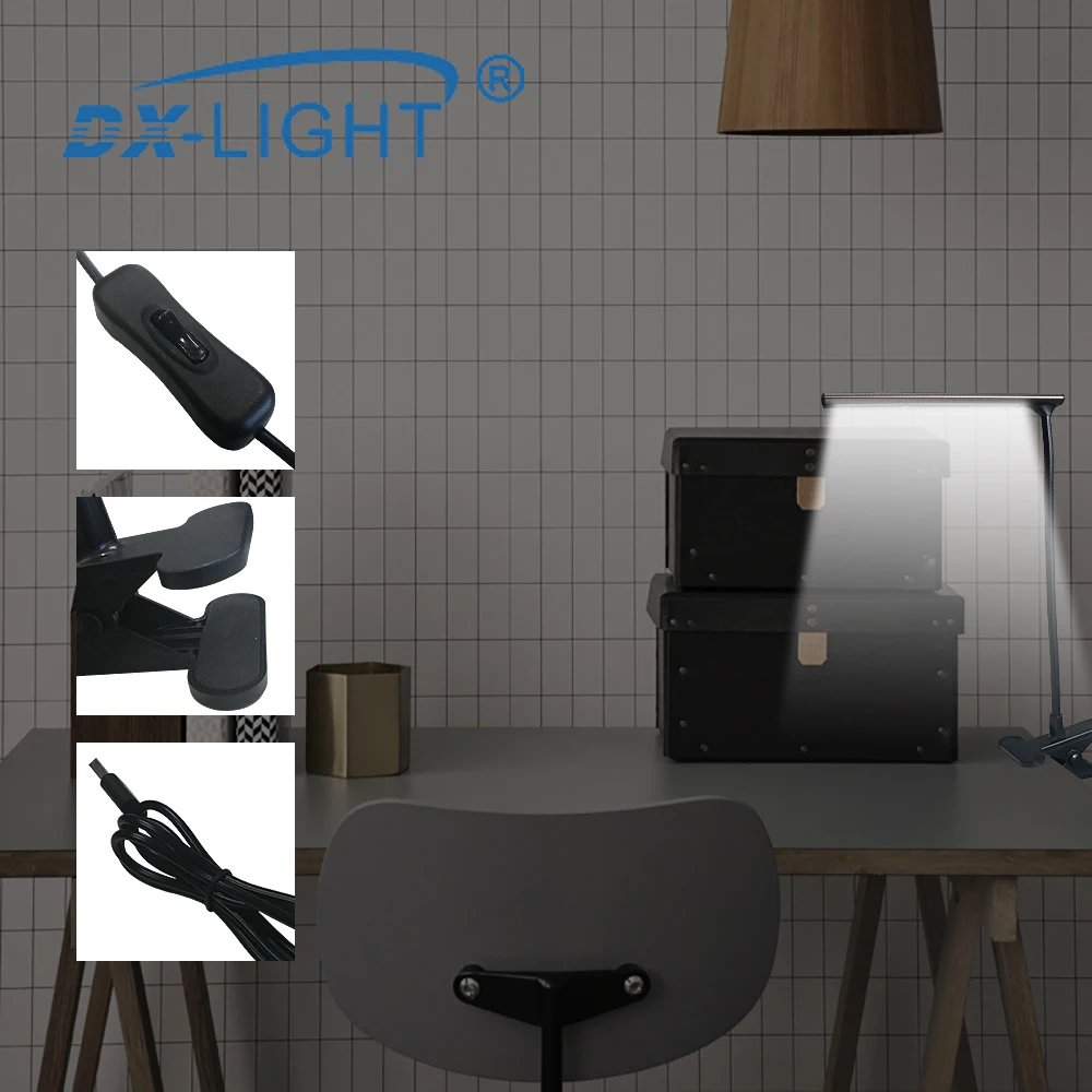 DC 5 V USB клип на светодиодный Настольный светильник Регулируемая офисная спальня