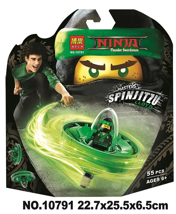 

Bela 10791 Ninja Movie Lloyd - Spinjitzu Master Set Building Blocks Toys Compatible With Legoings
