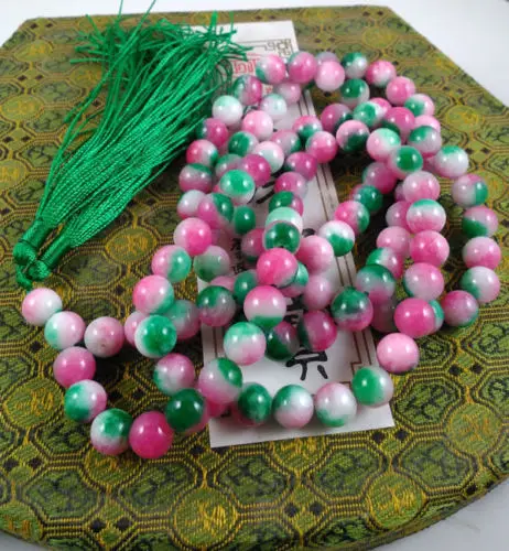 

Free shipping Miss charm Jew974 Red Mala Prayer Beads 108, crystal, Buddhist, meditation, japa, Hinduism