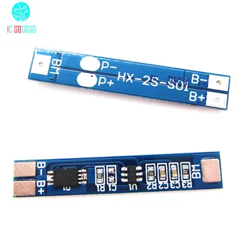 

2pcs 2S 7.4V 8.4V Lithium Battery Protection Board 2A 3A Current Li-ion 2 Cells Packs Lipo BMS Circuit PCB Charger Overcharge