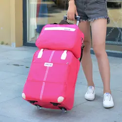 Для женщин Путешествия Чемодан сумка дорожная сумка на колесиках чемодан на колесиках для путешествий подвижный мешок сумки из