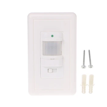 

Auto On/Off Infrared PIR Occupancy Vacancy Motion Sensor Light Lamp Switch White
