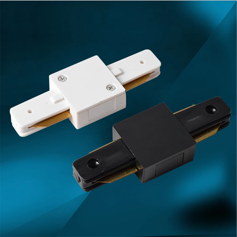 5 قطعة/الوحدة led أضواء المسارات السكك الحديدية ل 2 خط ، 100 سنتيمتر الألومنيوم الأبيض والأسود الرصاص السكك الحديدية مع موصلات ، السقف/الجدار شنت...