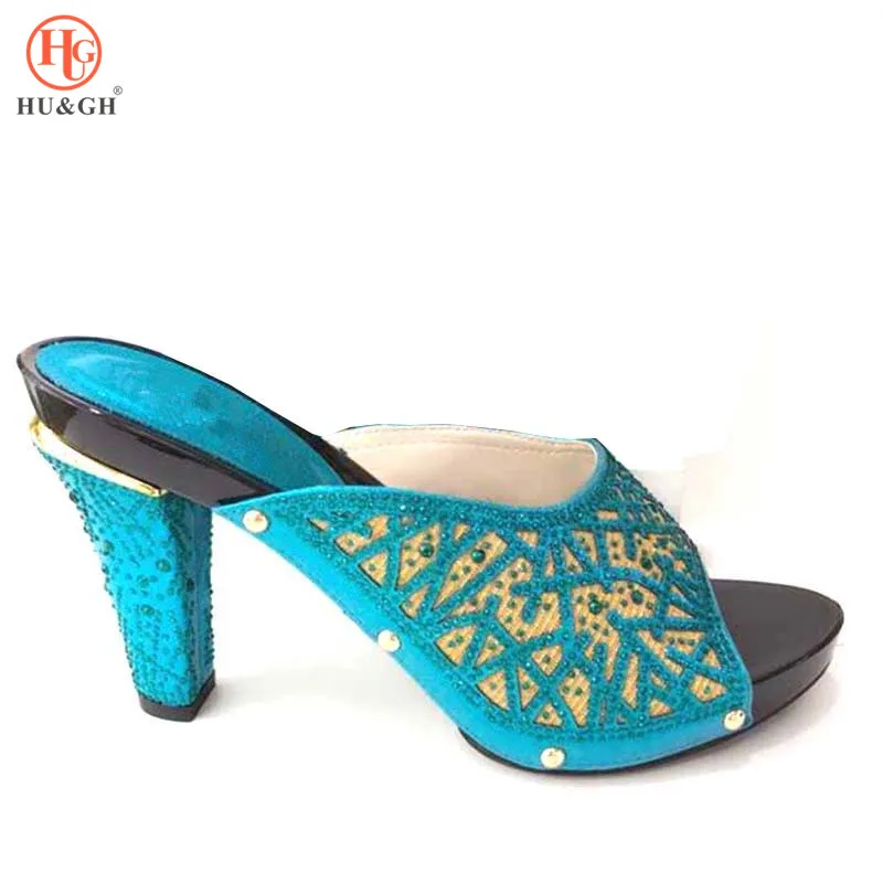 

New Wedding African Shoe Without Bag Matching Set Novelty Italian Shoes Nigerian Shoes Possible With Evening Bag Party High Heel