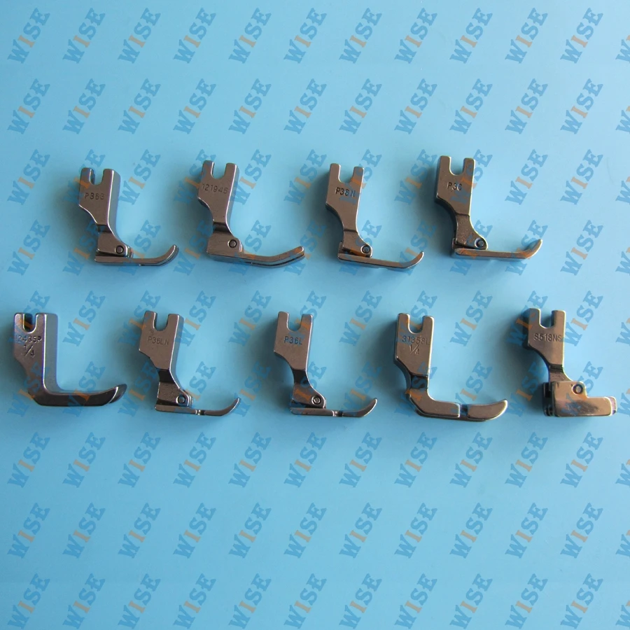 HIGH SHANK 9 PIECE ZIPPER FOOT SET 9PCZIPPER KP SNZF9zippers nylon