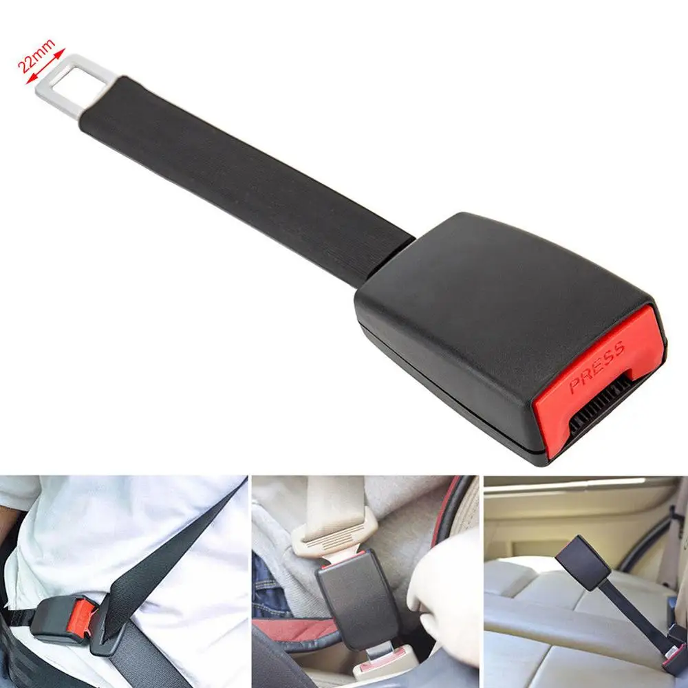

Car Seat Belt Extender 2pc Extension Safety Buckle Clip Universal Adjutable