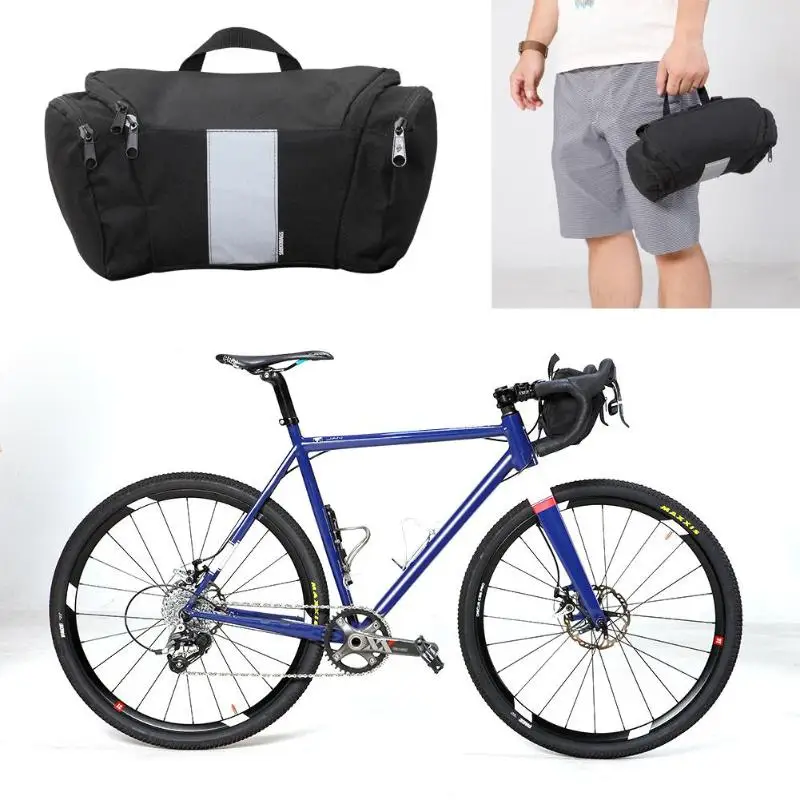 Top 3L Waterproof Bike Bag Cycling bicycle Bag Head Tube Handlebar Bag Front Frame Mountain Road Bike Pannier Bicycle Accessories 2