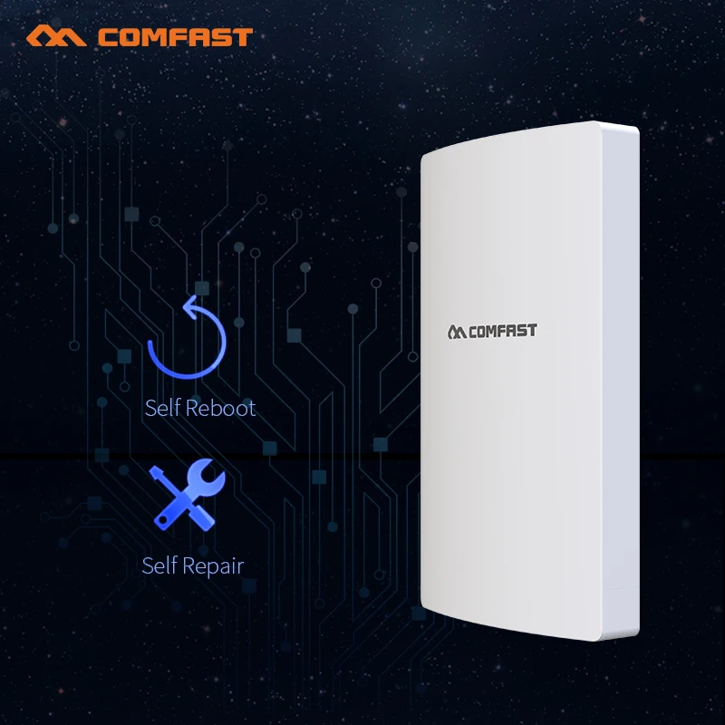 

COMFAST 300Mbps high power 27dBm outdoor wifi wide coverage AP router 2.4Ghz WIfi access point AP antenna Bridge for park/school