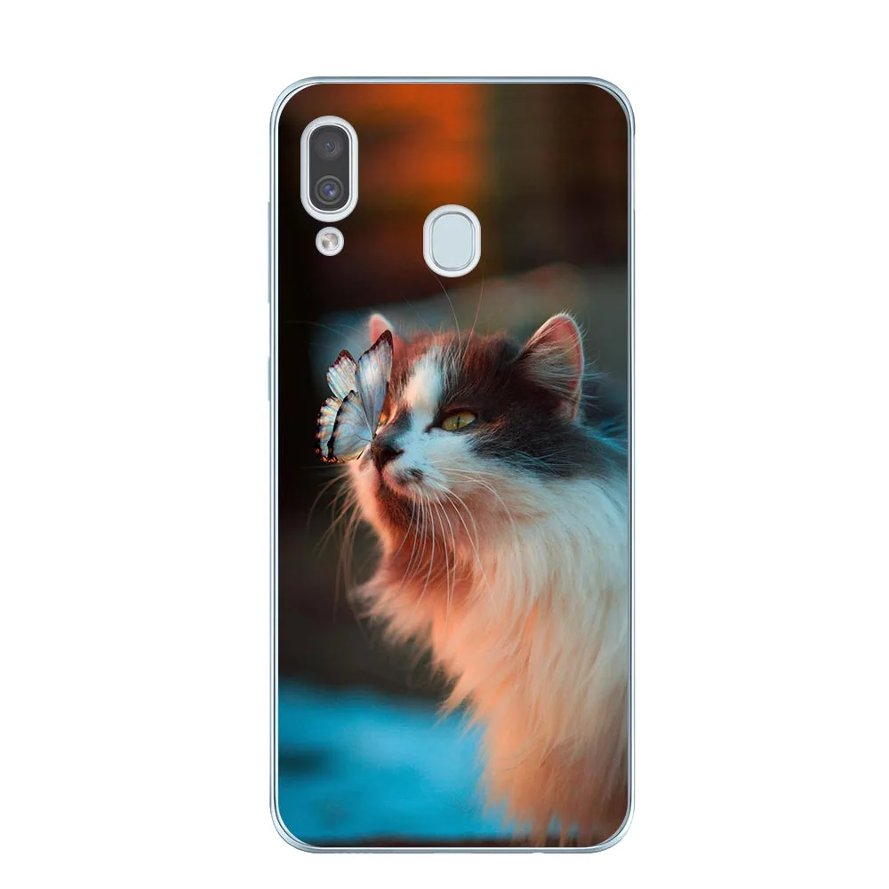 Классный Кот мягкий TPU чехол для телефона чехол для Coque samsung A10 A20 A30 A40 A50 A60 A70 A80 A6 A8 плюс A7 A9 силиконовый чехол s