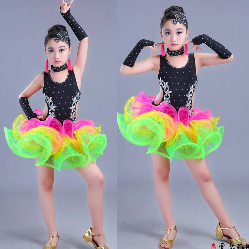 Vestito Ballerina Bambina - Leotard Con Tutù E Strass, Per Danza Classica E Pattinaggio - Foto 2