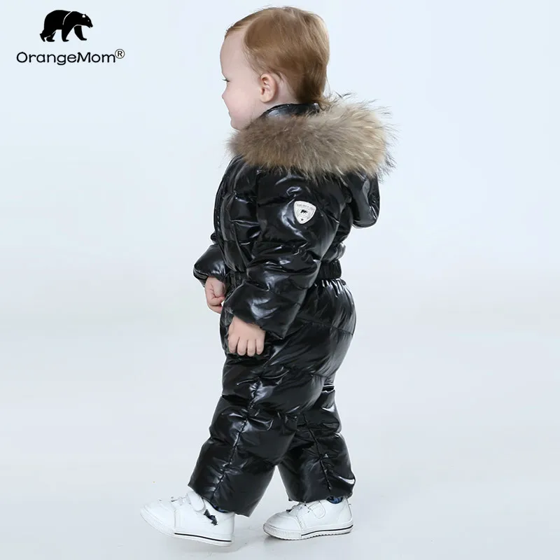 Kopen Orangemom Officiële Winkel Baby Winter Jumpsuit, Warme Bovenkleding Jassen Jas Voor Meisjes, baby Kleding Jongens Parka Sneeuw Wear