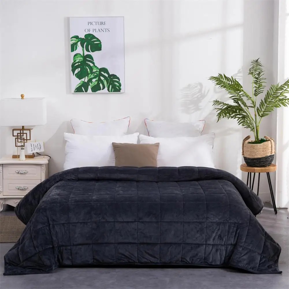 Тяжелое одеяло пижама из стопроцентного хлопка мягкие Стекло бусины для детей и взрослых тревожность, аутизм избыточное давление группа