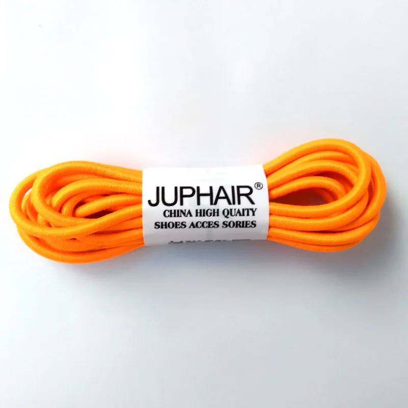 JUP 1-50 Pairs Golden Yellow Fashion Lace-free Tie Locking Shoes Elastic Laces Shoestring Laces Jogging Triathlon Sports Fitness