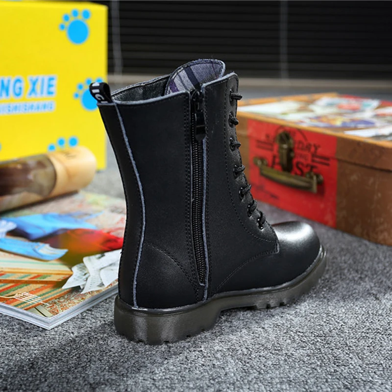 Детские ботинки из натуральной кожи на платформе Размеры 26 38|toddler kids boots|fashion bootskids