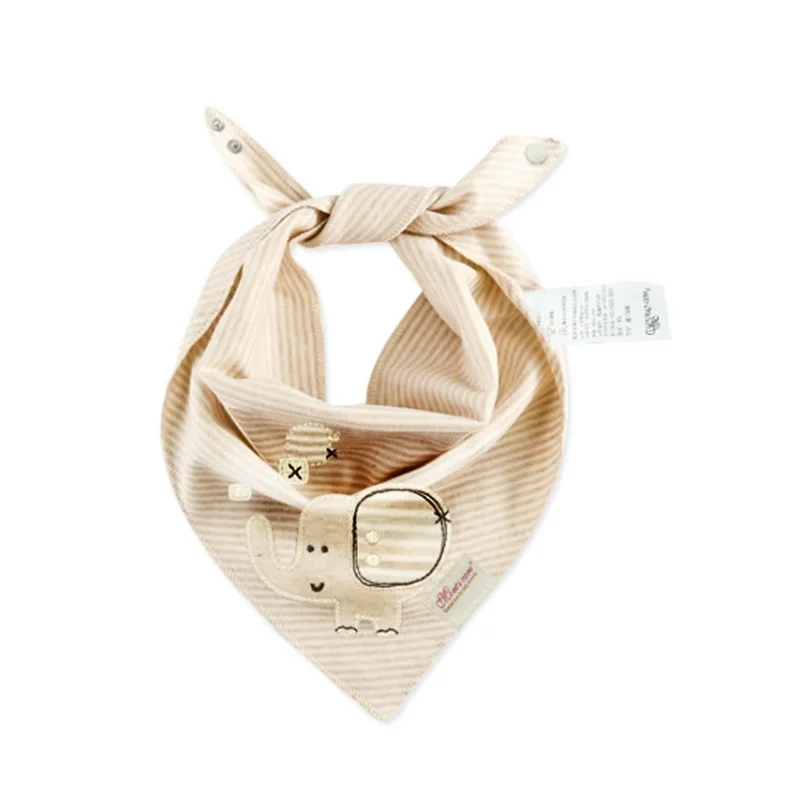 

5pcs/lot Baby Bibs Bandana Lot 100% Organic Cotton Double Layers Infant Saliva Towel For Boys And Girls KF228-5
