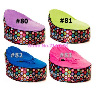 Best Discojelly balls with multi color tops baby bean bag chair 2 upper covers kids beanbag toddlers seat waterproof cover only