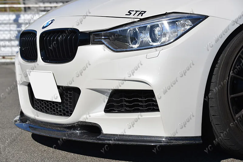 2012-2014 BMW 3 Series F30 F35 Sedan F31 Touring M-Sport Varis Style Front Lip CF (11)