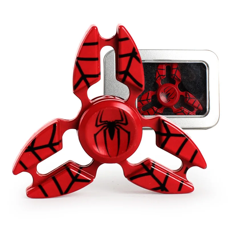 The Avengers Fidget Hand Spinner Fingertip Gyro Finger Spinner Toy Crabs Octagon Shield Captain America Spiderman