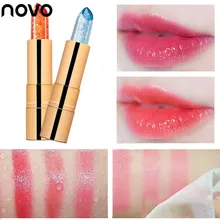 NOVO брендовая Желейная помада, макияж, волшебная температура, меняющая цвет, корейский стиль, цветной ТИНТ, помада для губ, стойкий водостойкий бальзам для губ