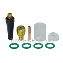 TIG/газовая линза Collet Body 1/"
 Pyrex комплект чашек расходные материалы аксессуары для DB SR WP 9 20 25 TIG сварочный фонарь 9 шт