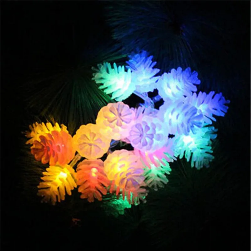 Luz Conduzida da Corda pinha guirlandas de modelagem para Cor : Multi-colorido, branco