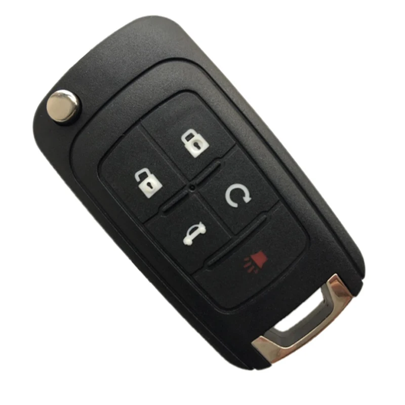 10 шт. 2 3 4 5 сменные кнопки флип дистанционного ключа автомобиля чехол для Opel Vauxhall Astra H Insignia J Vectra C Corsa D Zafira - Количество кнопок: 5 Кнопок