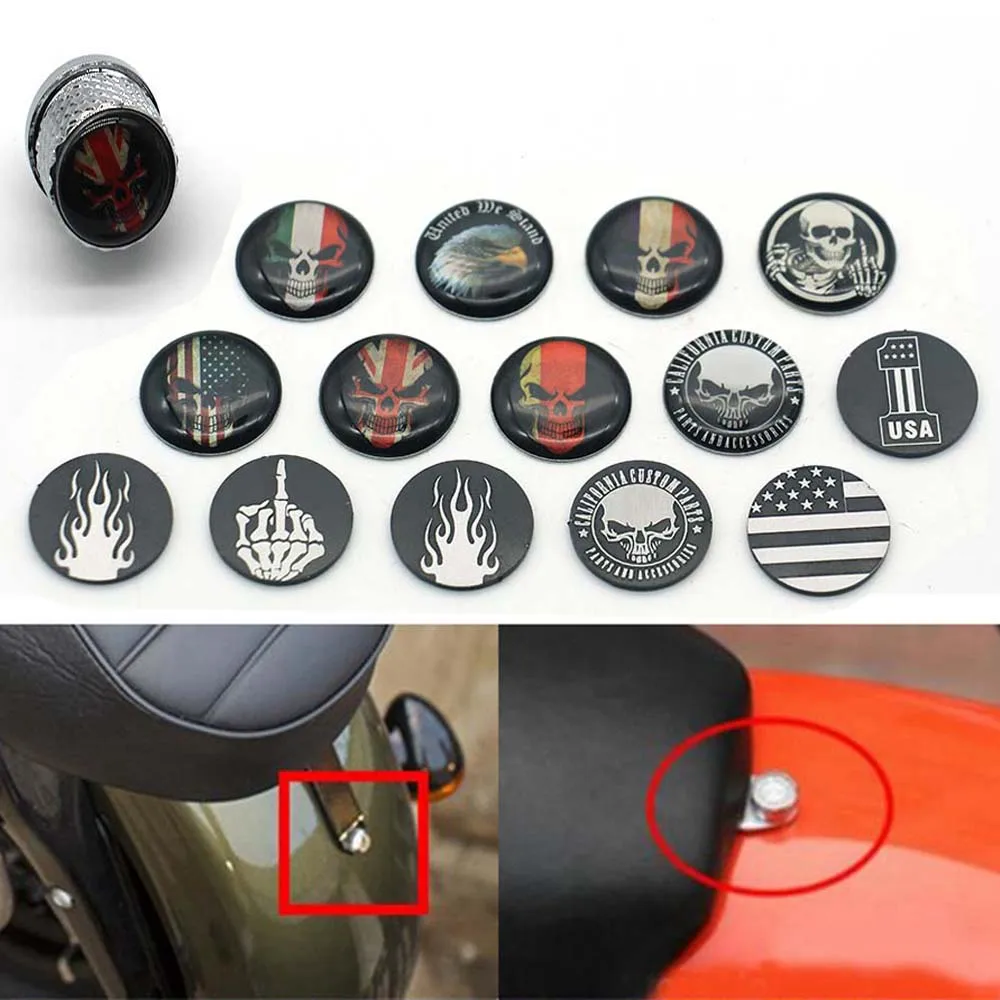 

Rear Billet Aluminum Seat Mount Bolt Screw Cap for Harley Davidson 1996-2018