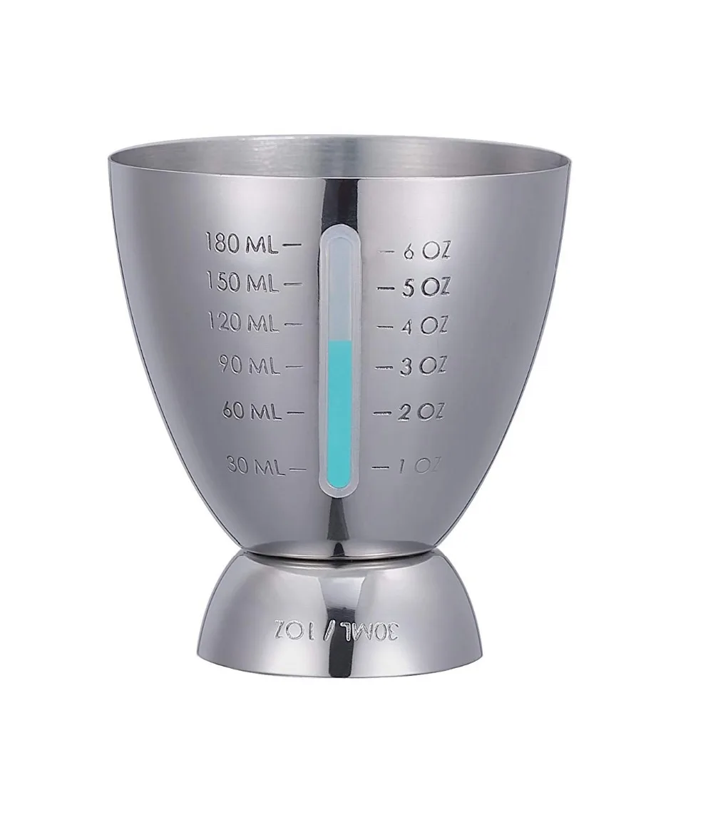 

Measured Double 1-6 oz Measuring Jiggers Cocktail Bar Jigger Stainless Steel