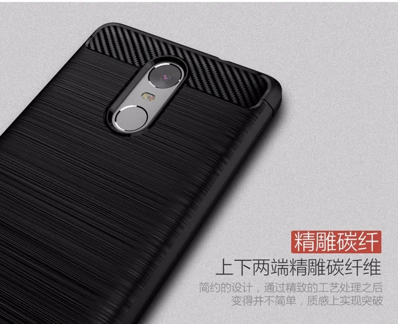 Caso para xiaomi redmi note 3 caso luxo silicone para xiomi redmi note 3 pro tpu macio escovado caso textura de fibra de carbono  (7)