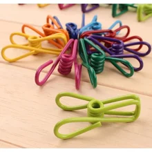 3 шт./партия, многоцелевой удобный нержавеющая сталь конфетного цвета, зажим для офисного использования, многофункциональный зажим без ветра, носок, булавка для одежды