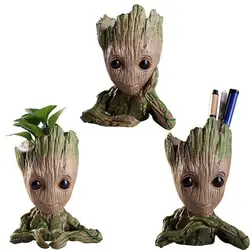 Grut Baby Groot цветочный горшок для растений фигурки милые модели каваи твиг Хранители сосуд антистресс дерево