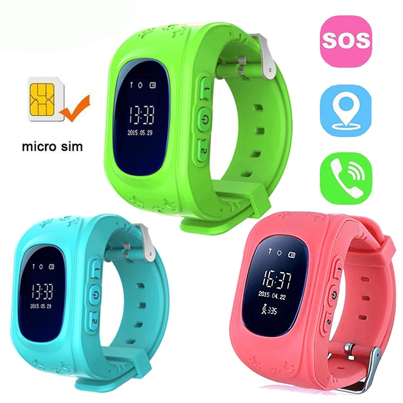 

Anti Lost OLED Child GPS Tracker SOS Smart Monitoring Location Finder Kids LBS Baby Watch SIM Card Clock Call For IOS Android