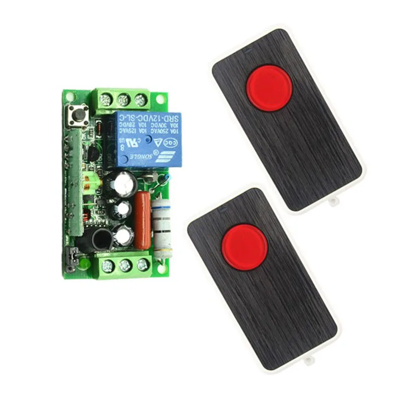 

AC220V 110V 1CH Wireless Remote Control Light Switch +Case +2PCS transmitter can use the door windows