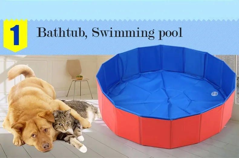 Hoopet Складная Собака Кошка бассейн из ПВХ Ванна для купания прочные большие собаки котята бассейн складной летний товары для домашних животных