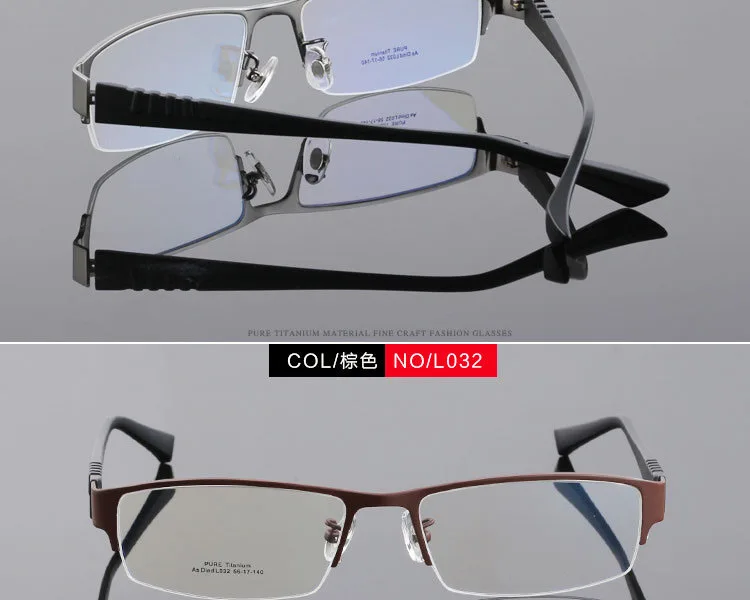 BCLEAR, титановые очки, оправа, половинная оправа, модные, мужские, ультралегкие, квадратные, по рецепту, очки, мужские, Ретро стиль, оптическая оправа, качество