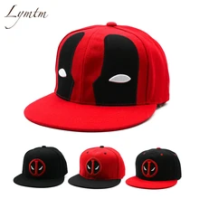 Летняя бейсболка в стиле хип-хоп с вышитым аниме дэдпулом, хлопковая Повседневная Бейсболка на плоской подошве для мужчин и женщин, Повседневная Кепка Gorras