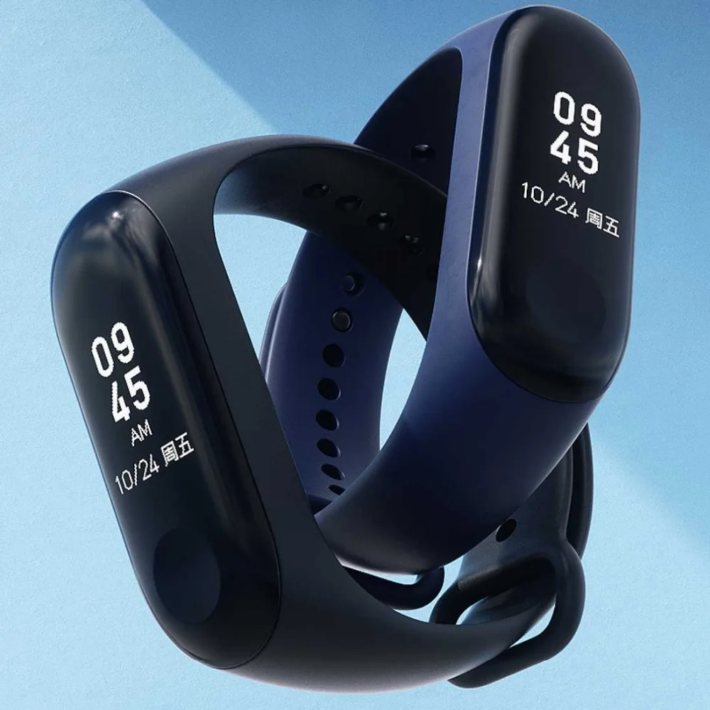 Оригинальный Смарт браслет Xiaomi Mi Band 3 русский черный OLED экран 0 78 дюйма мгновенные