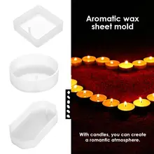 Solo agujero aromaterapia cera moldes de silicona de Casa multifunción de Aroma de yeso jabón vela molde(China)