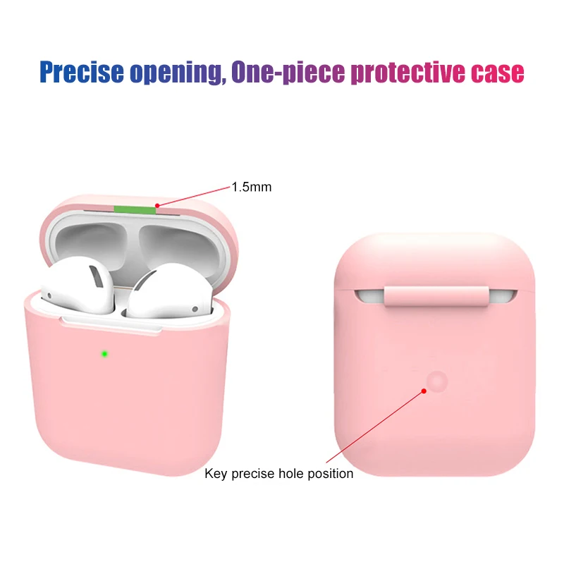 Защитный чехол для Airpods 2 новинка модный Ультратонкий силиконовый мягкий ТПУ с