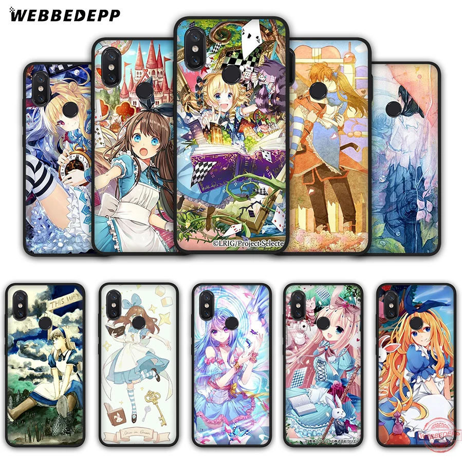 Мягкий силиконовый чехол WEBBEDEPP Alice In Wonderland для Xiaomi Mi 6 8 9 SE MAX 3 A1 A2 Lite F1 | Мобильные