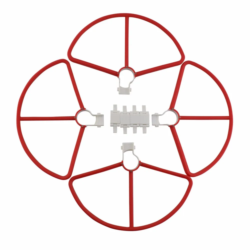 

4PCS quick release cover for Hubsan Zino H117S Quadcopter accessory remote drone protection ring red