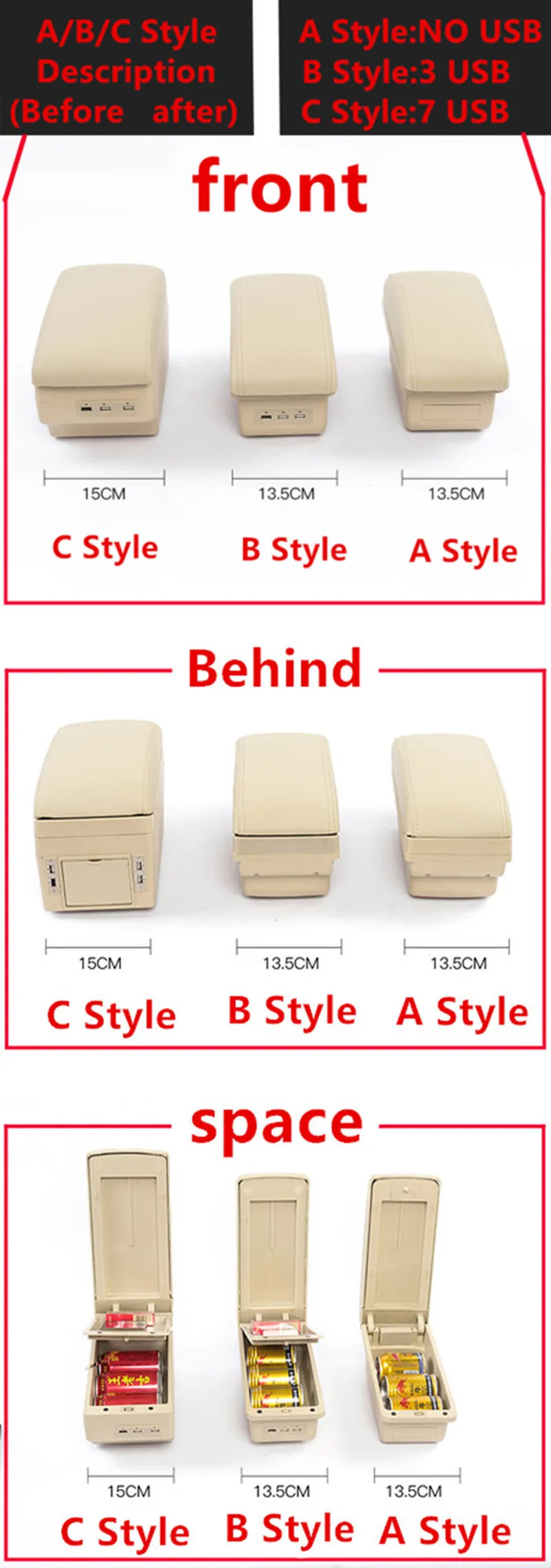 For Skoda Rapid Armrest Box Skoda Rapid 1 Universal Car Central Armrest Storage Box modification accessories