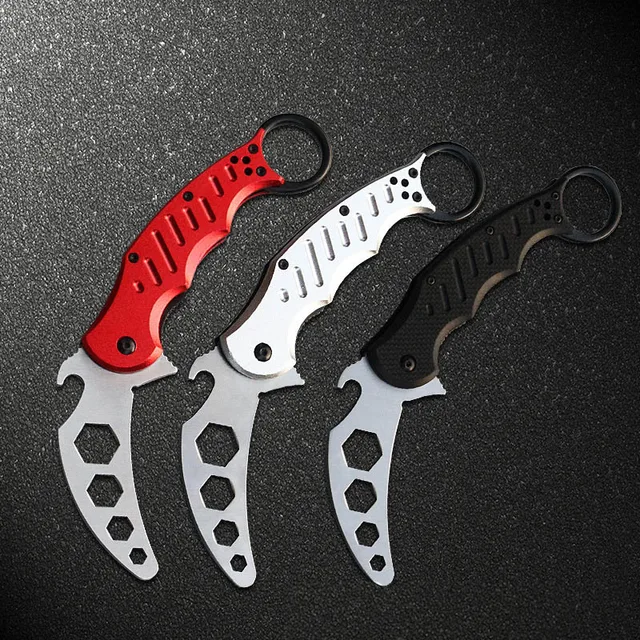 Multifunction Hex Wrench Karambit Knife 5Cr13 Stainless Steel Aluminum
