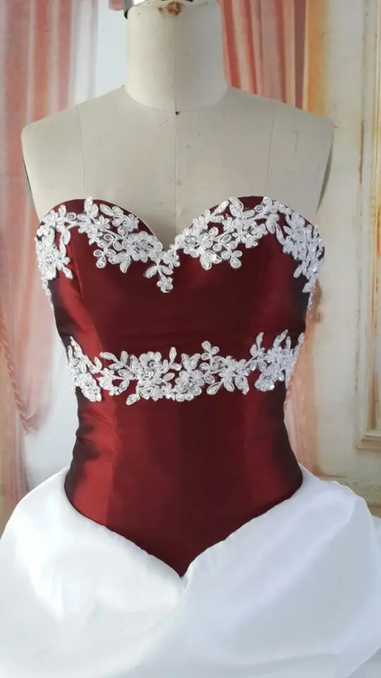 Vestidos De Novia Color Blanco Con Vino E15573