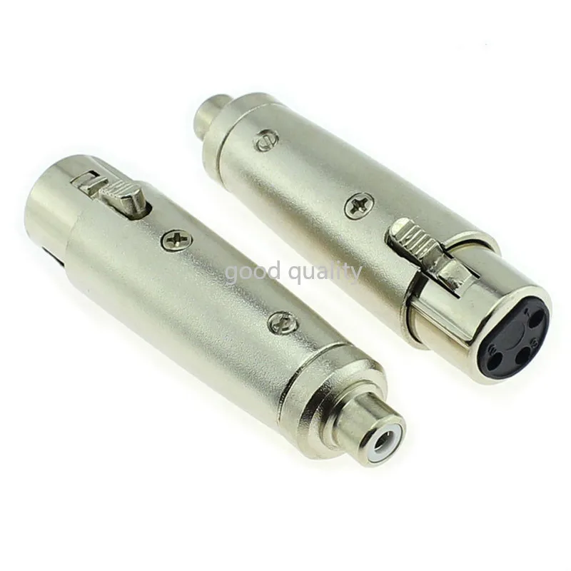 4 шт. 3 контактный Переходник XLR для аудиоконвертера с внутренней головкой RCA