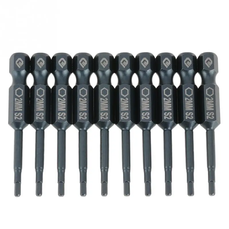 Buy 10pcs Hex Head Screwdriver Bit 1/4inch Shank 50mm