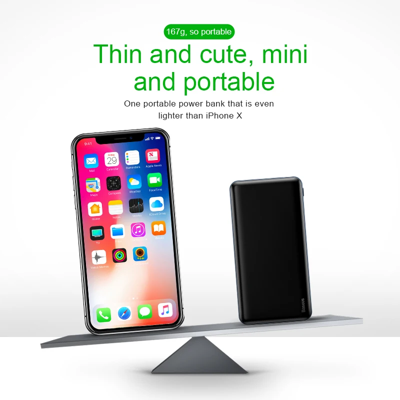 Baseus USB PD быстрое зарядное устройство для iPhone Xs Max XR 2018X8 8 Plus power Bank 3A Быстрая зарядка usb type C power bank