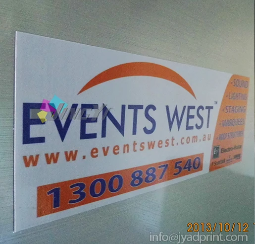 Custom Made Small Die Cut Shape Magnetic Sticker Decal