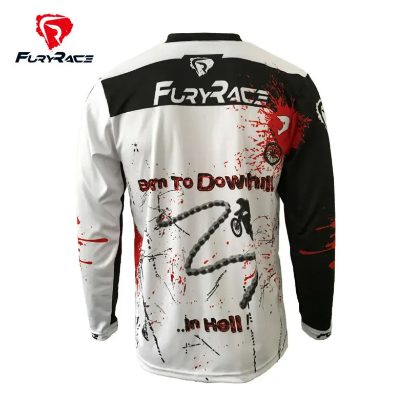 Fury Racing, велосипедный MTB Джерси, Мужская одежда для велоспорта, одежда для велоспорта, одежда для спуска на гору DH, майки с длинным рукавом для мотокросса, рубашка, одежда
