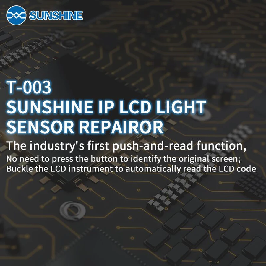 SUNSHINE T-003 светильник Сенсор программист Авто Яркость восстановить коробка ЖК-дисплей Экран EEPROM IC Инструменты для iPhone 7/7 P/8/8 P/X/XR/XS MAX